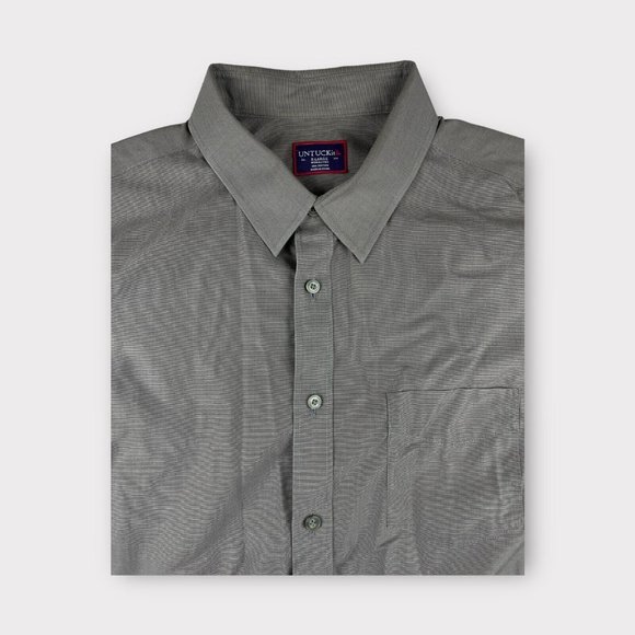 UNTUCKit Other - UNTUCKit Sangiovese Shirt Mens Size X-Large Gray Relaxed Fit Wrinkle Free Button